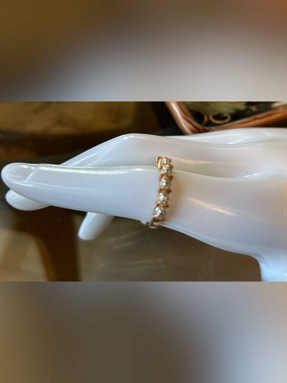 Gold and silver eternity ring 925